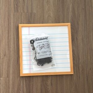 The Type Set Co. Soft Magnetic Letter Set and Magnetic Dry Erase Board